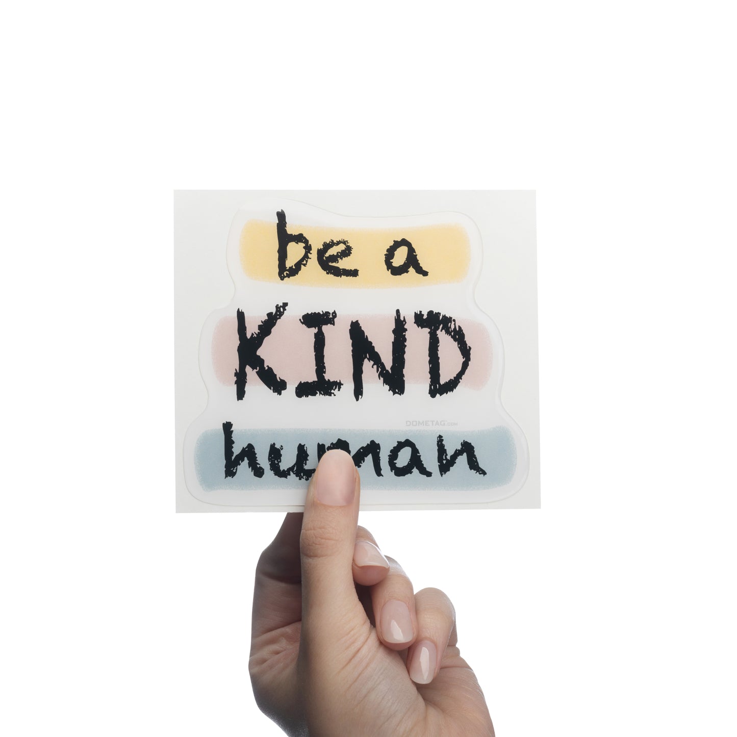 be a KIND human - Car Bumper Bubble Sticker