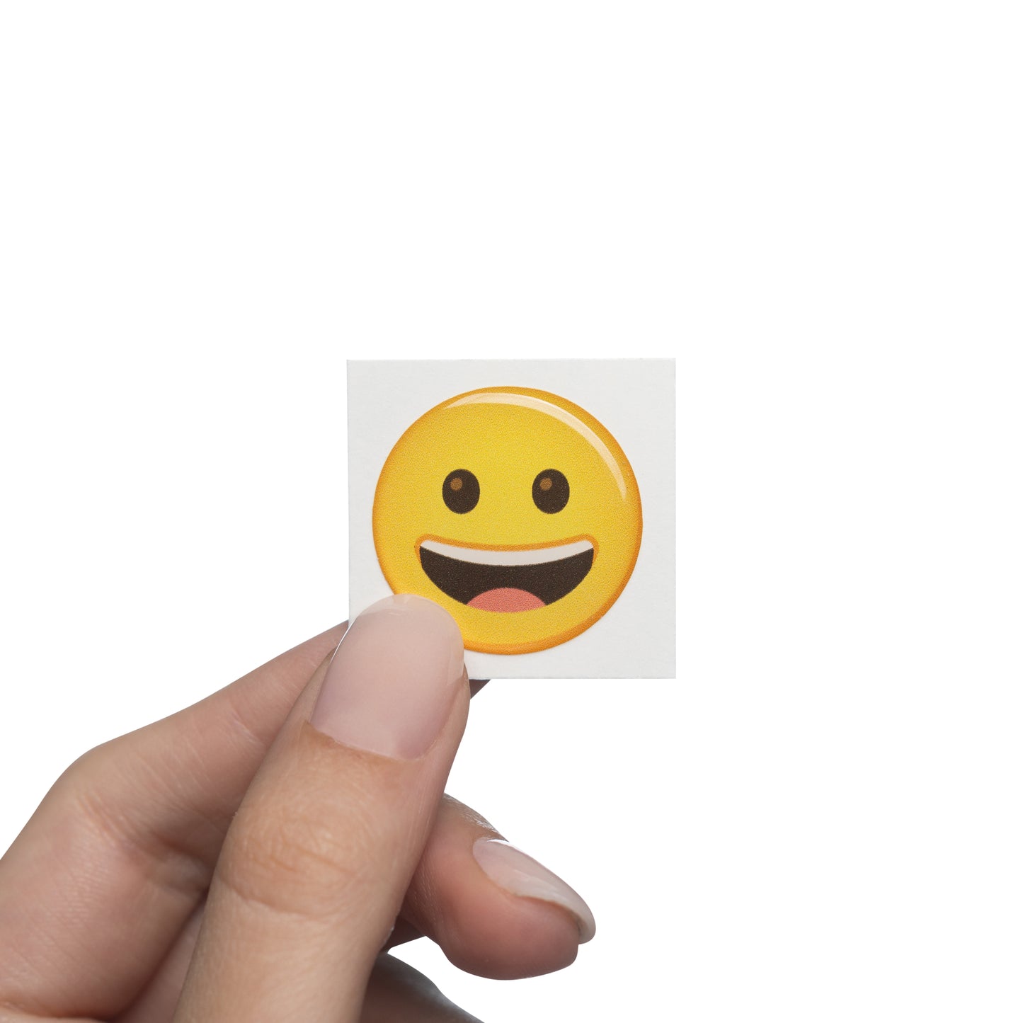 Grinning face - Emoji Bubble Sticker
