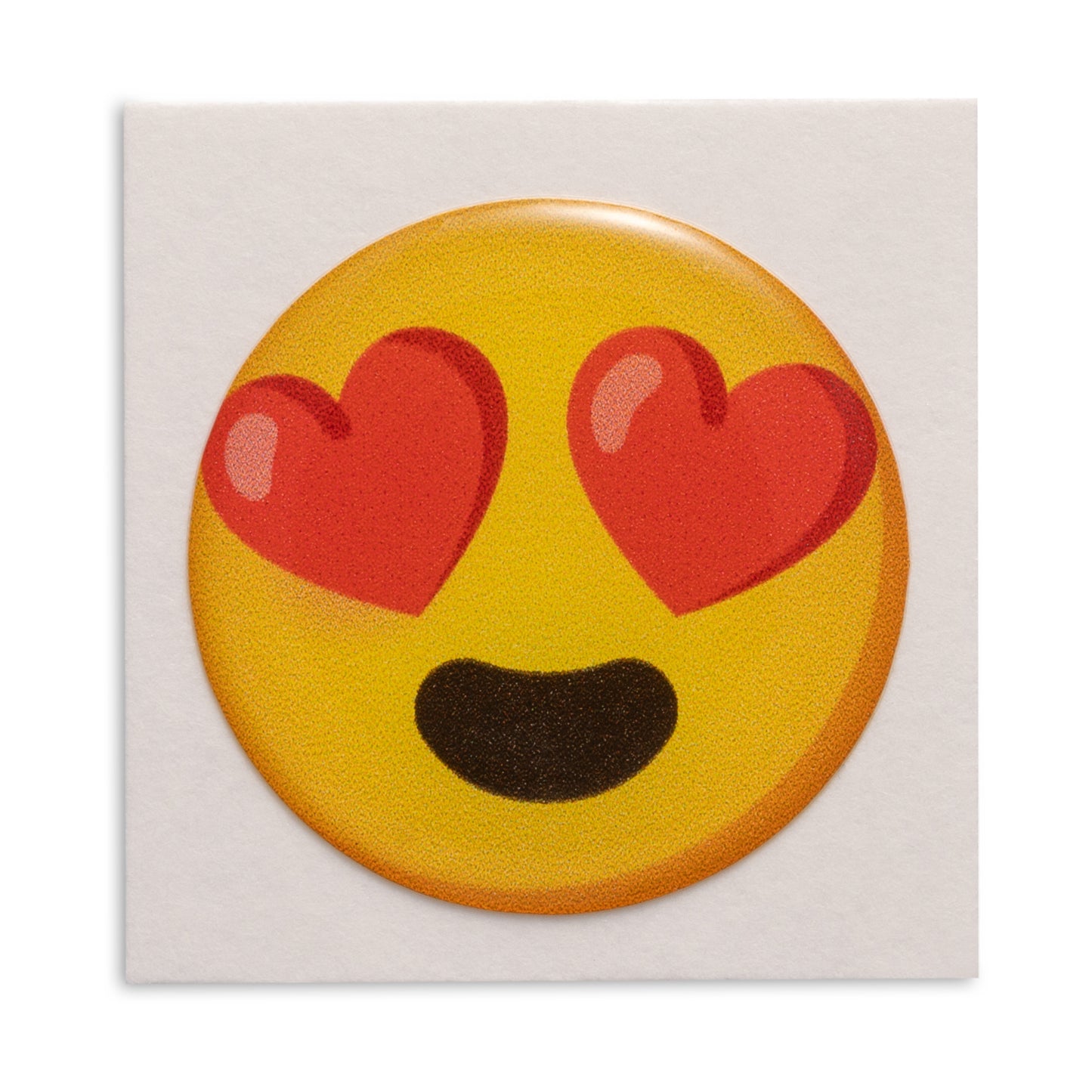 Smiling face with heart eyes - Emoji Bubble Sticker