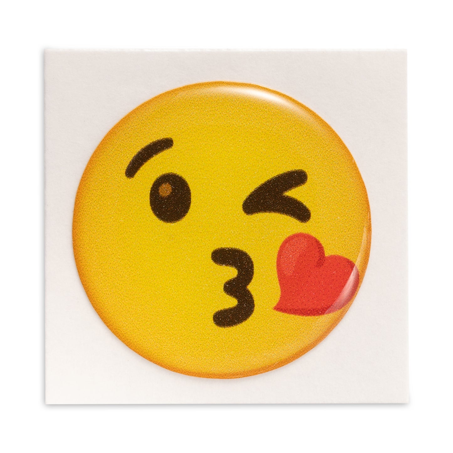 Face blowing kiss - Emoji Bubble Sticker