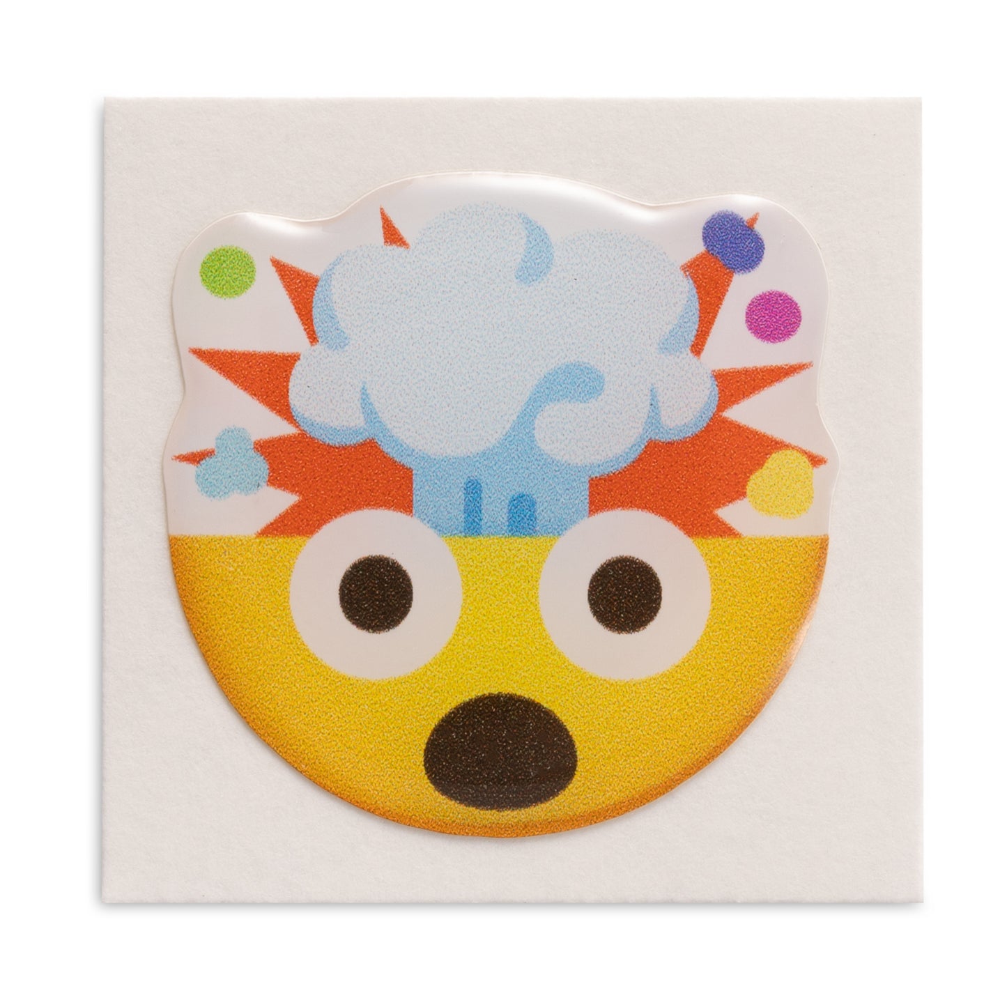 Exploding head - Emoji Bubble Sticker