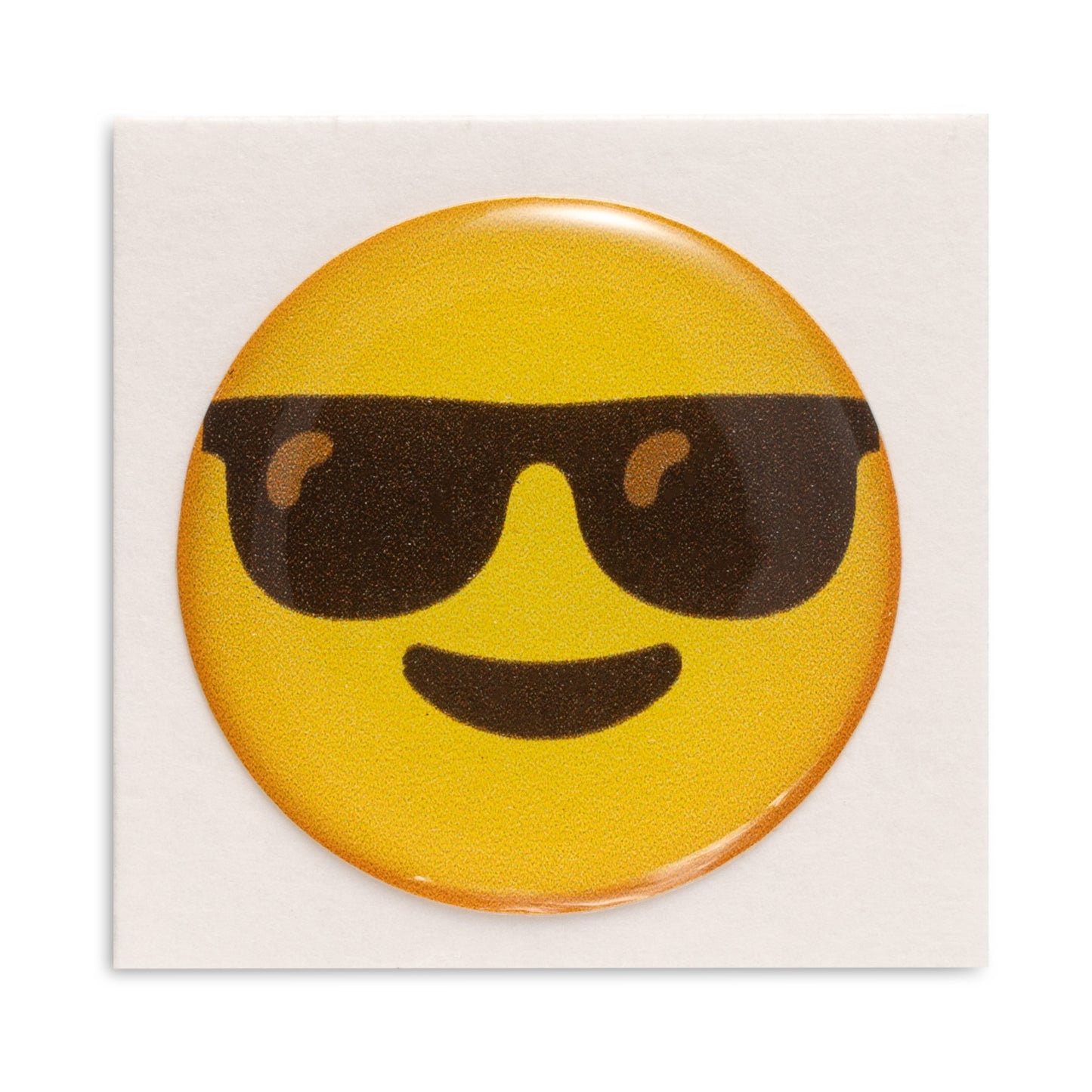Smiling face with sunglasses - Emoji Bubble Sticker