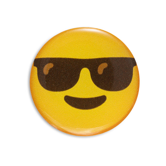 Smiling face with sunglasses - Emoji Bubble Sticker