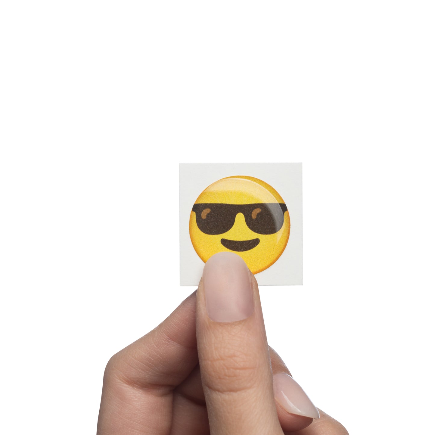 Smiling face with sunglasses - Emoji Bubble Sticker