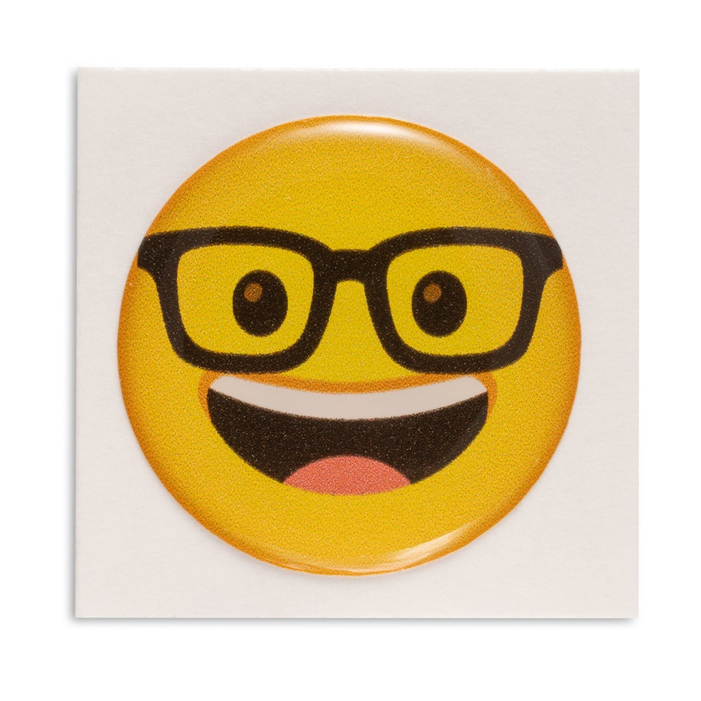 Nerd face - Emoji Bubble Sticker