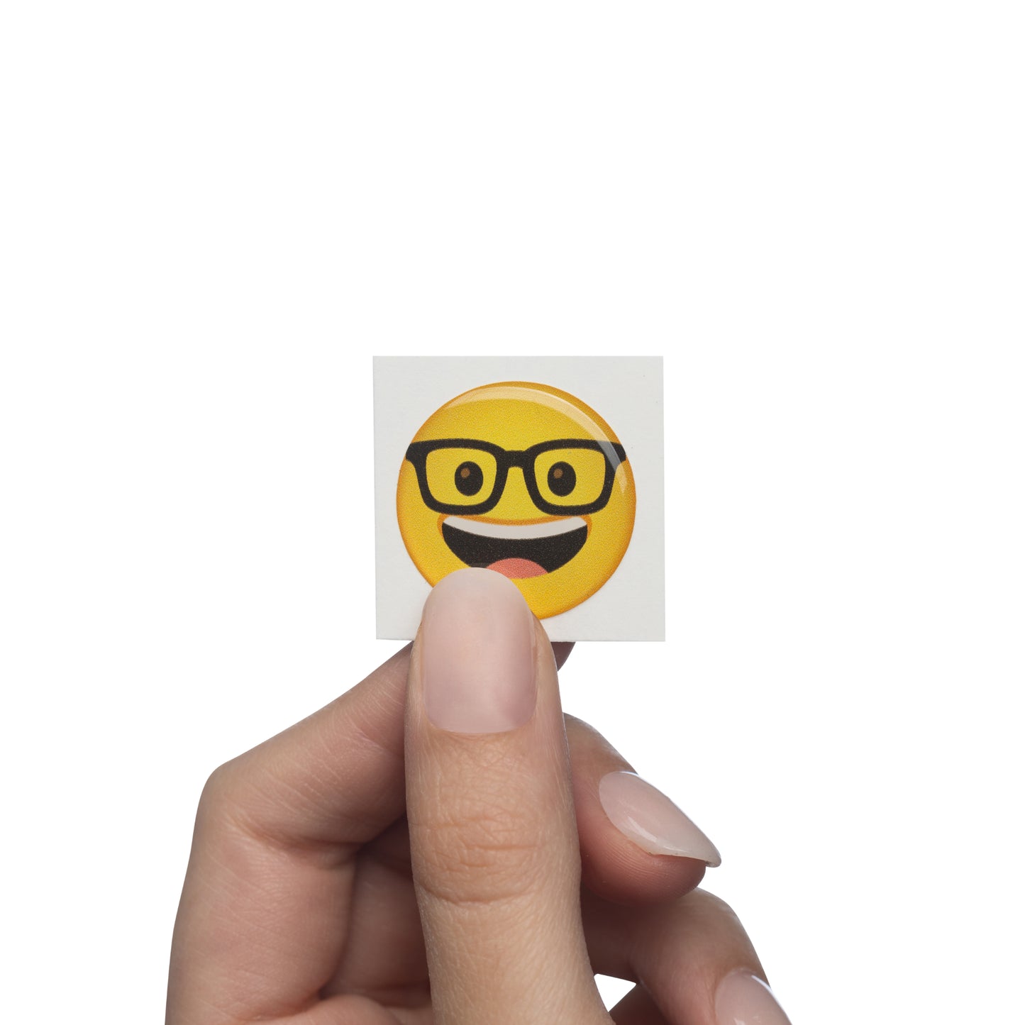 Nerd face - Emoji Bubble Sticker