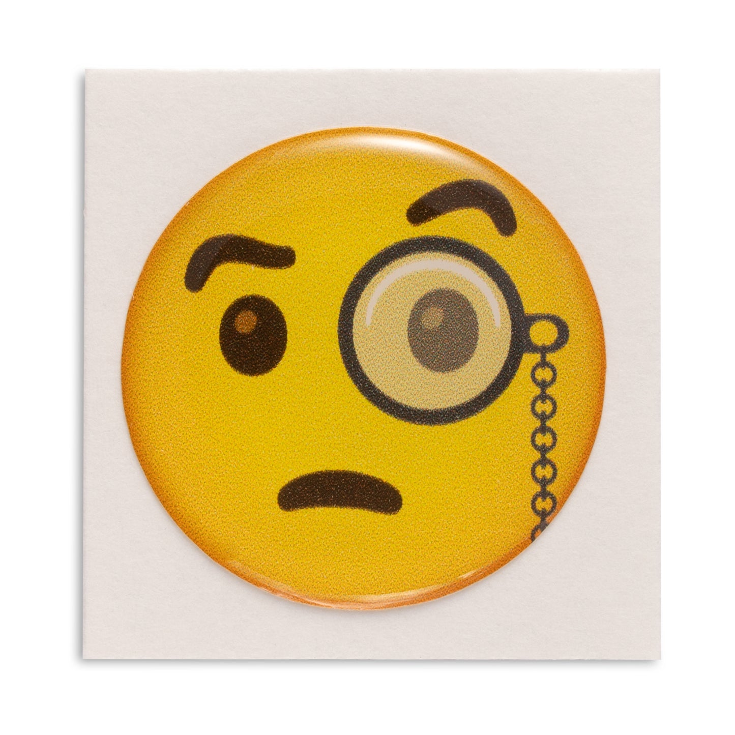 Face with monocle - Emoji Bubble Sticker