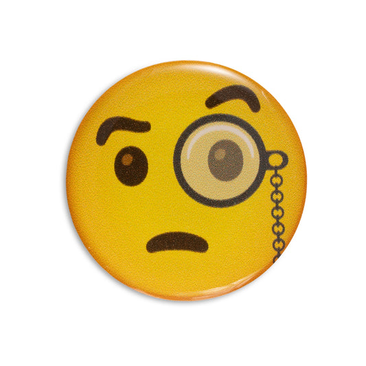 Face with monocle - Emoji Bubble Sticker