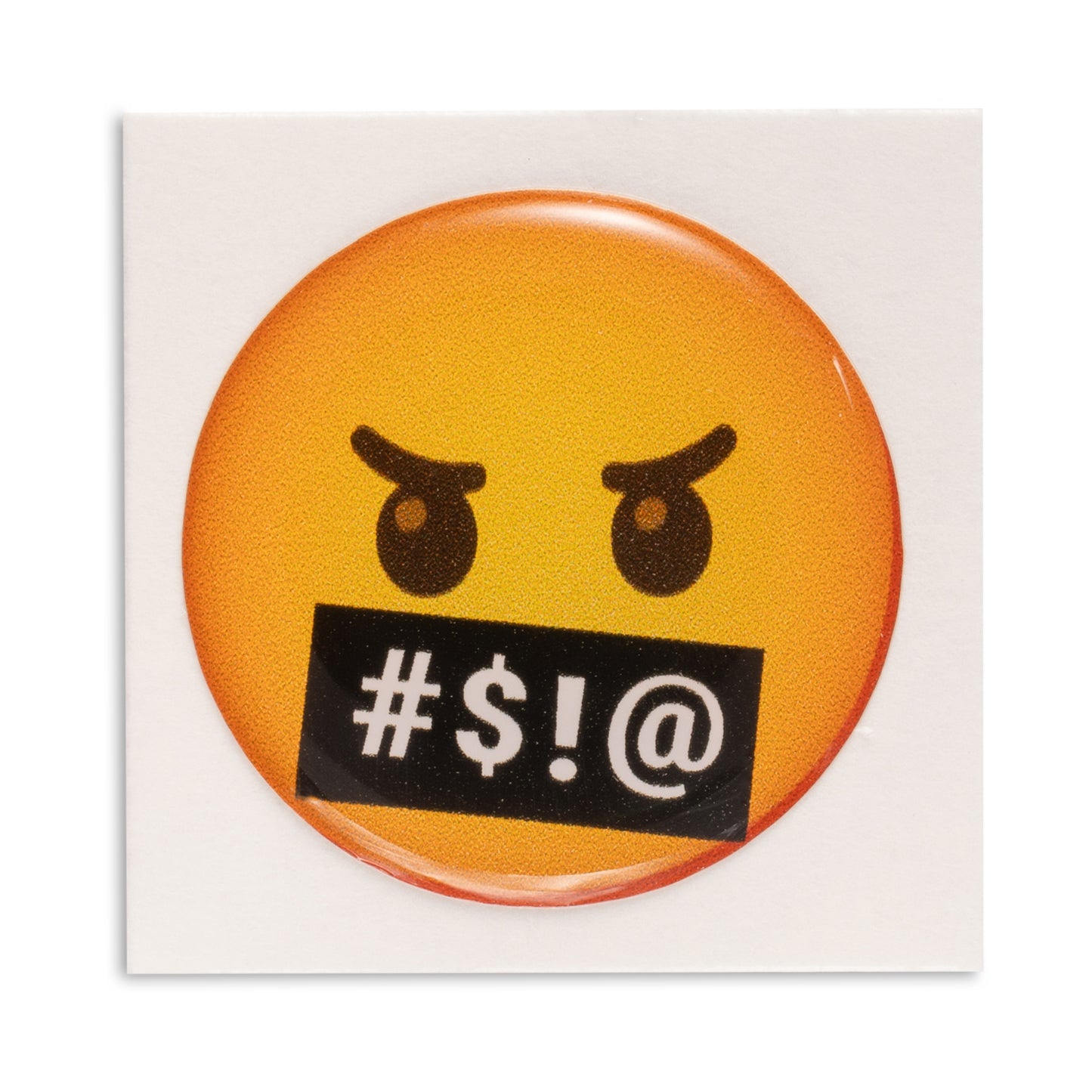Face with symbols on mouth - Emoji Bubble Sticker
