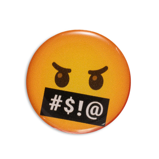 Face with symbols on mouth - Emoji Bubble Sticker