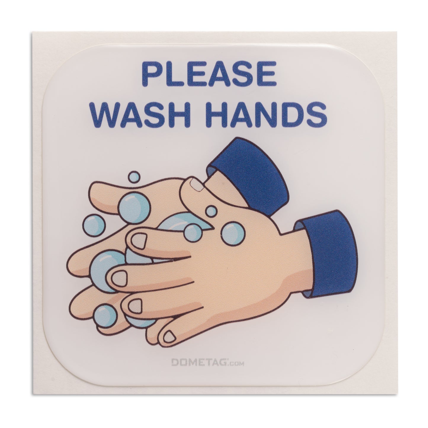 Please Wash Hands - Info Bubble Sticker