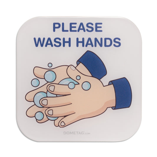 Please Wash Hands - Info Bubble Sticker