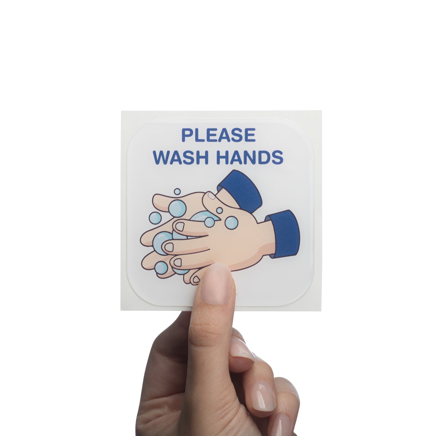 Please Wash Hands - Info Bubble Sticker