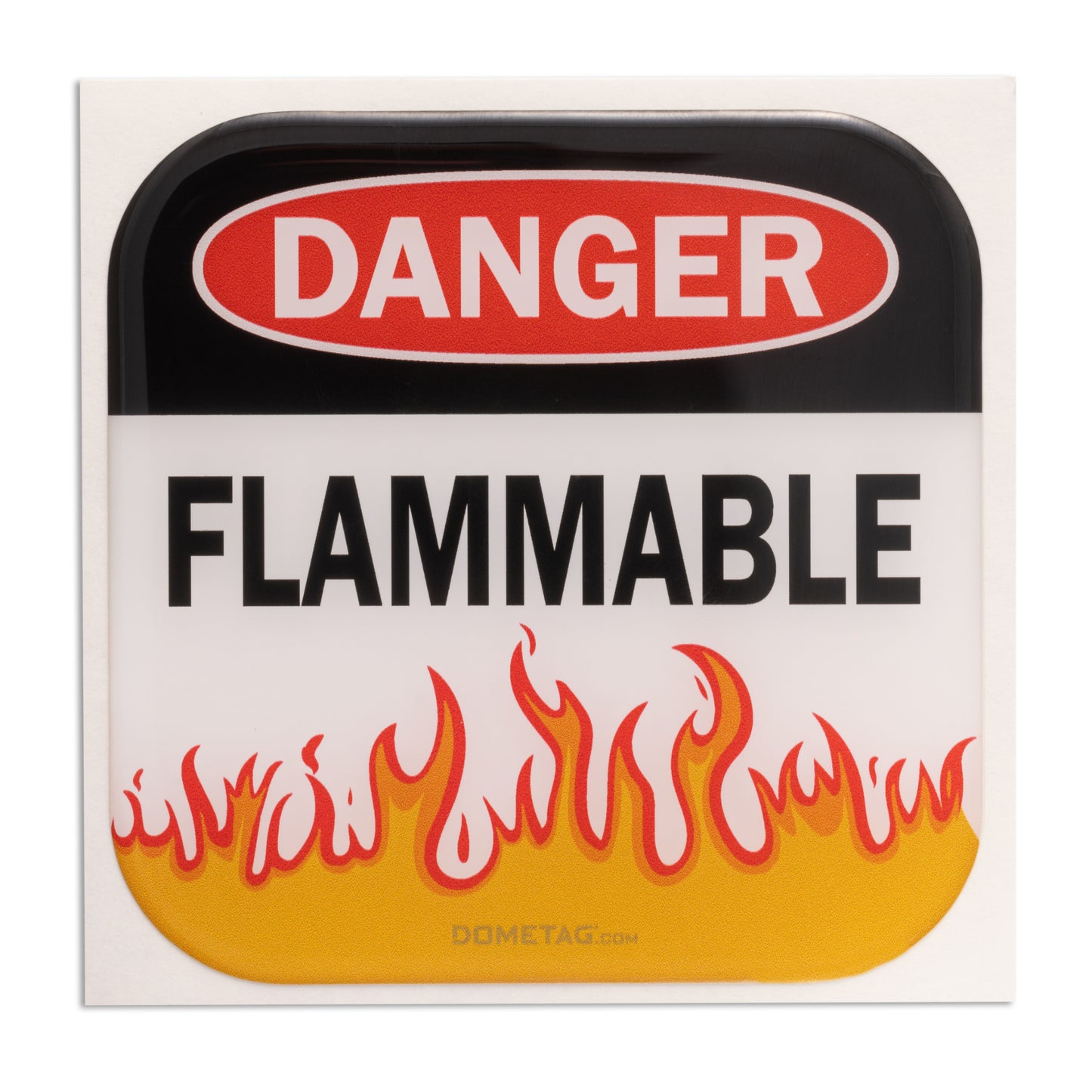Flamable - Info Bubble Sticker