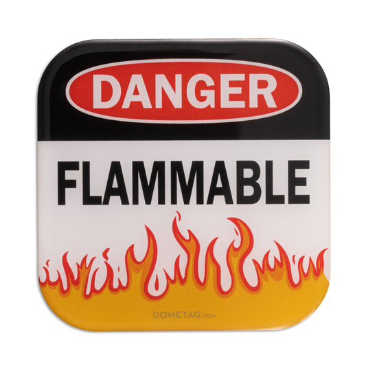 Flamable - Info Bubble Sticker