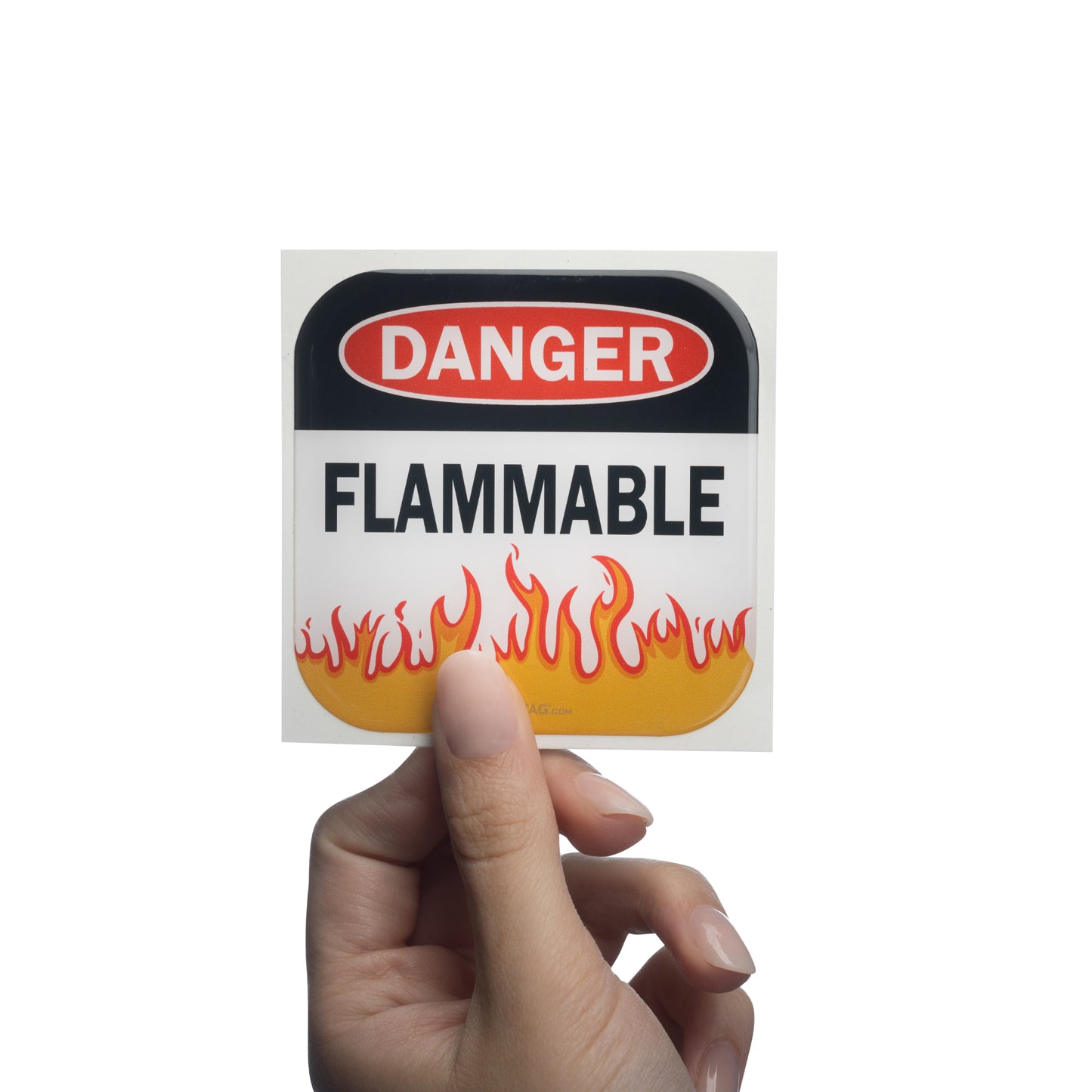 Flamable - Info Bubble Sticker