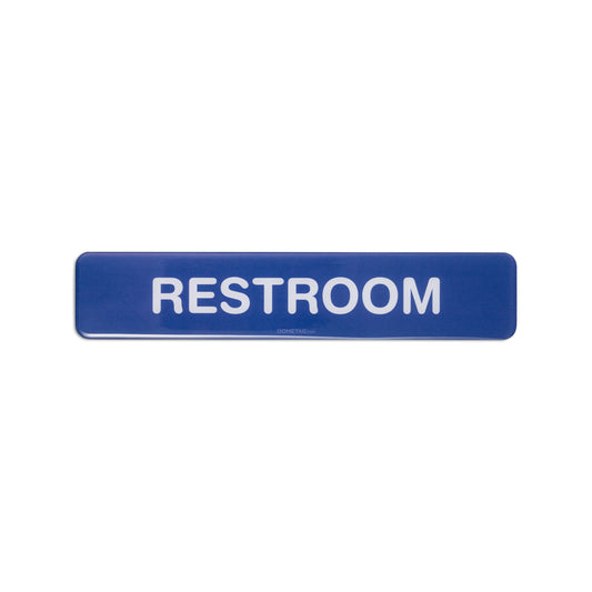 Restroom 7.5x1.5 - Sign Bubble Sticker