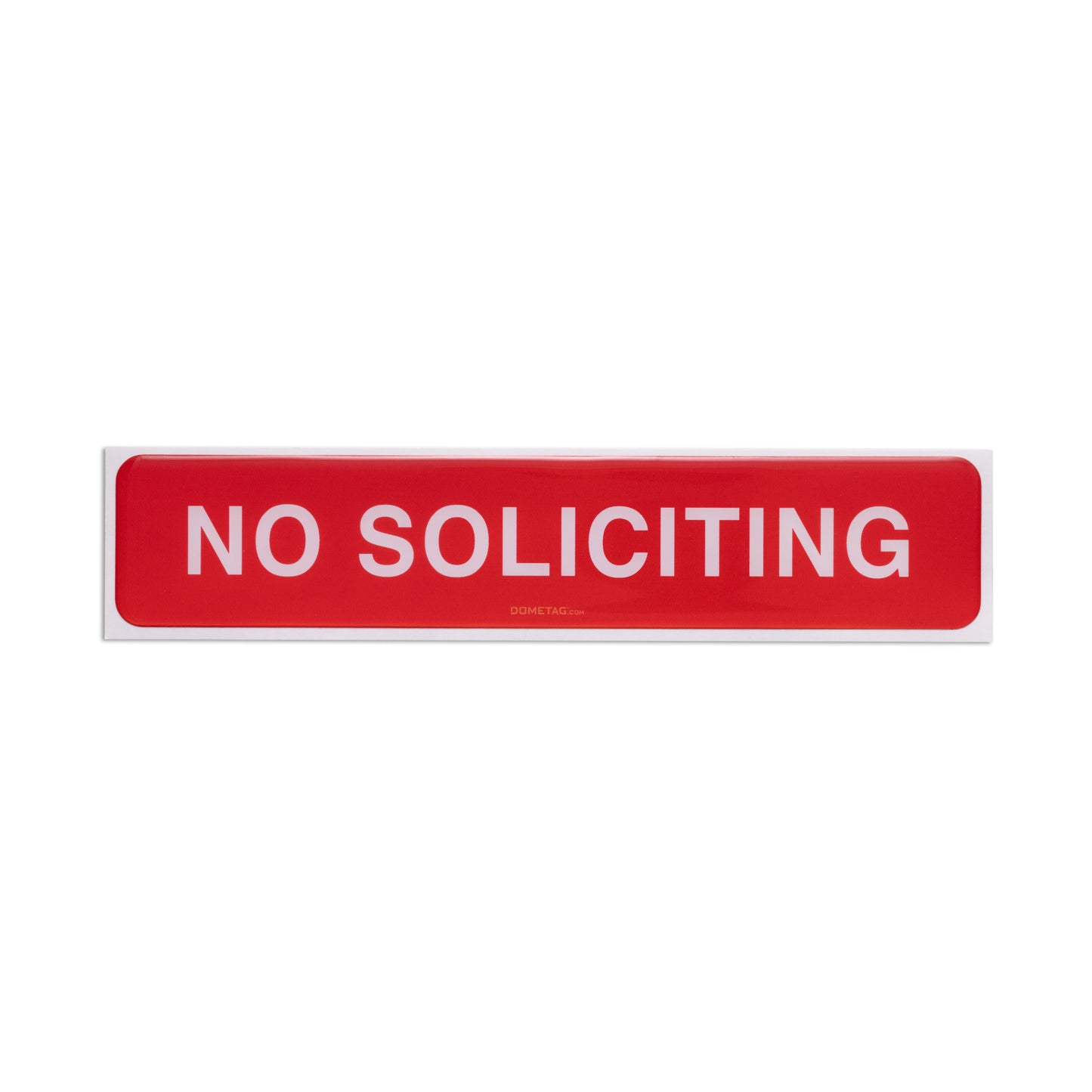 No Soliciting 7.5x1.5 - Sign Bubble Sticker