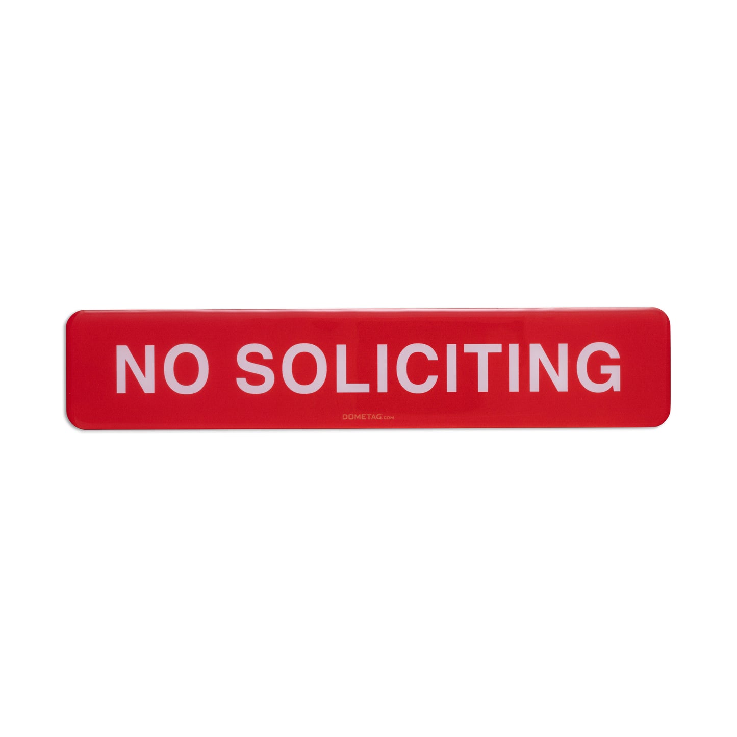 No Soliciting 7.5x1.5 - Sign Bubble Sticker