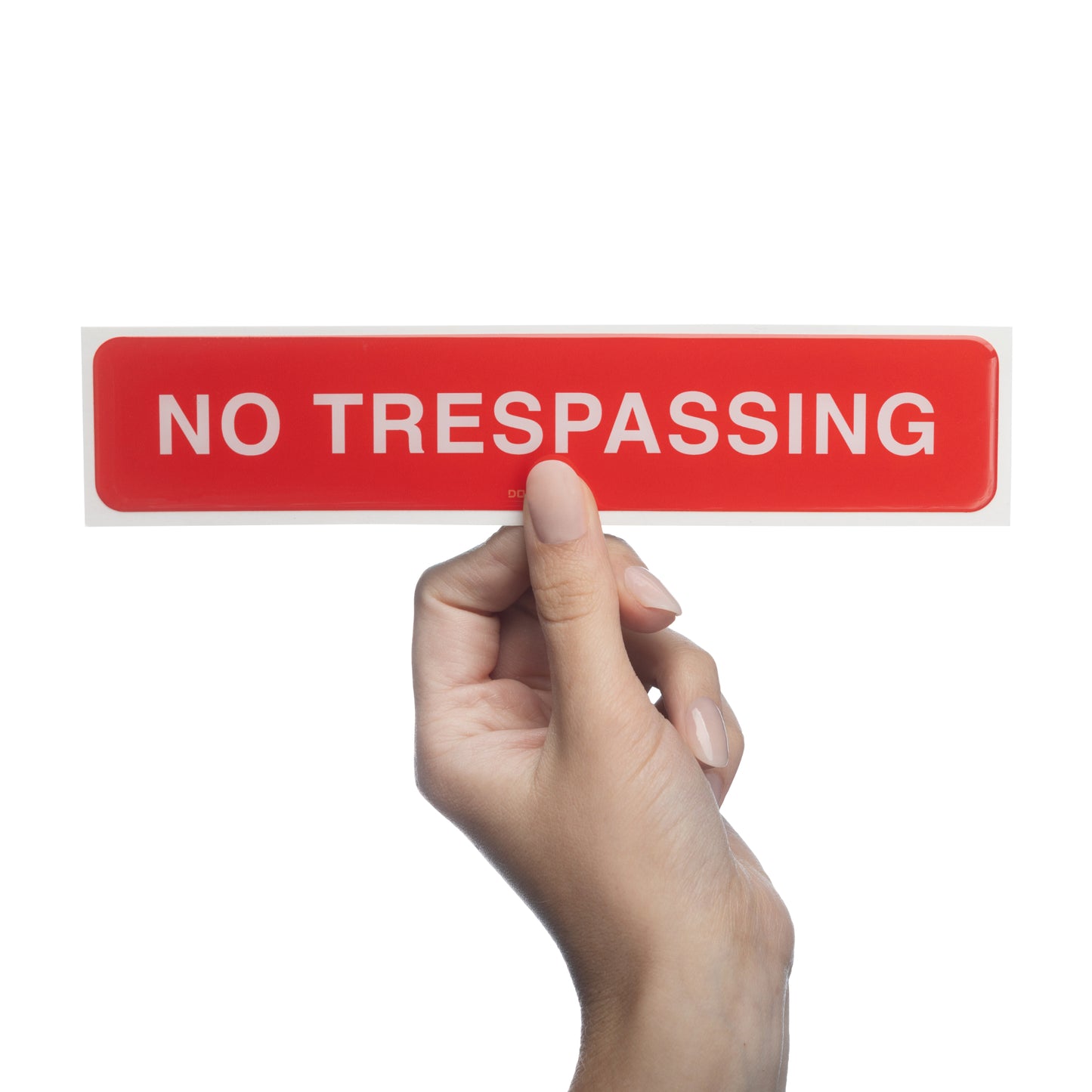 No Trespassing 7.5x1.5 - Sign Bubble Sticker