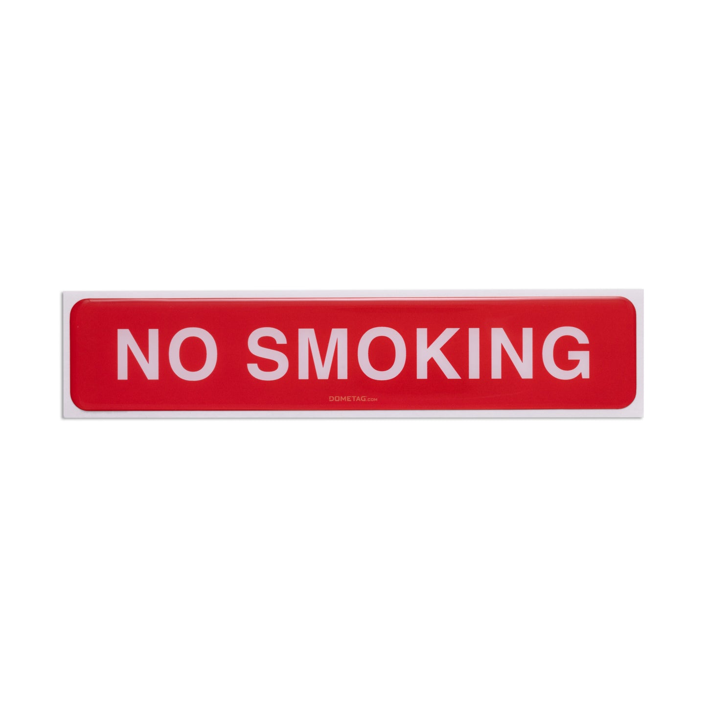 No Smoking 7.5x1.5 - Sign Bubble Sticker