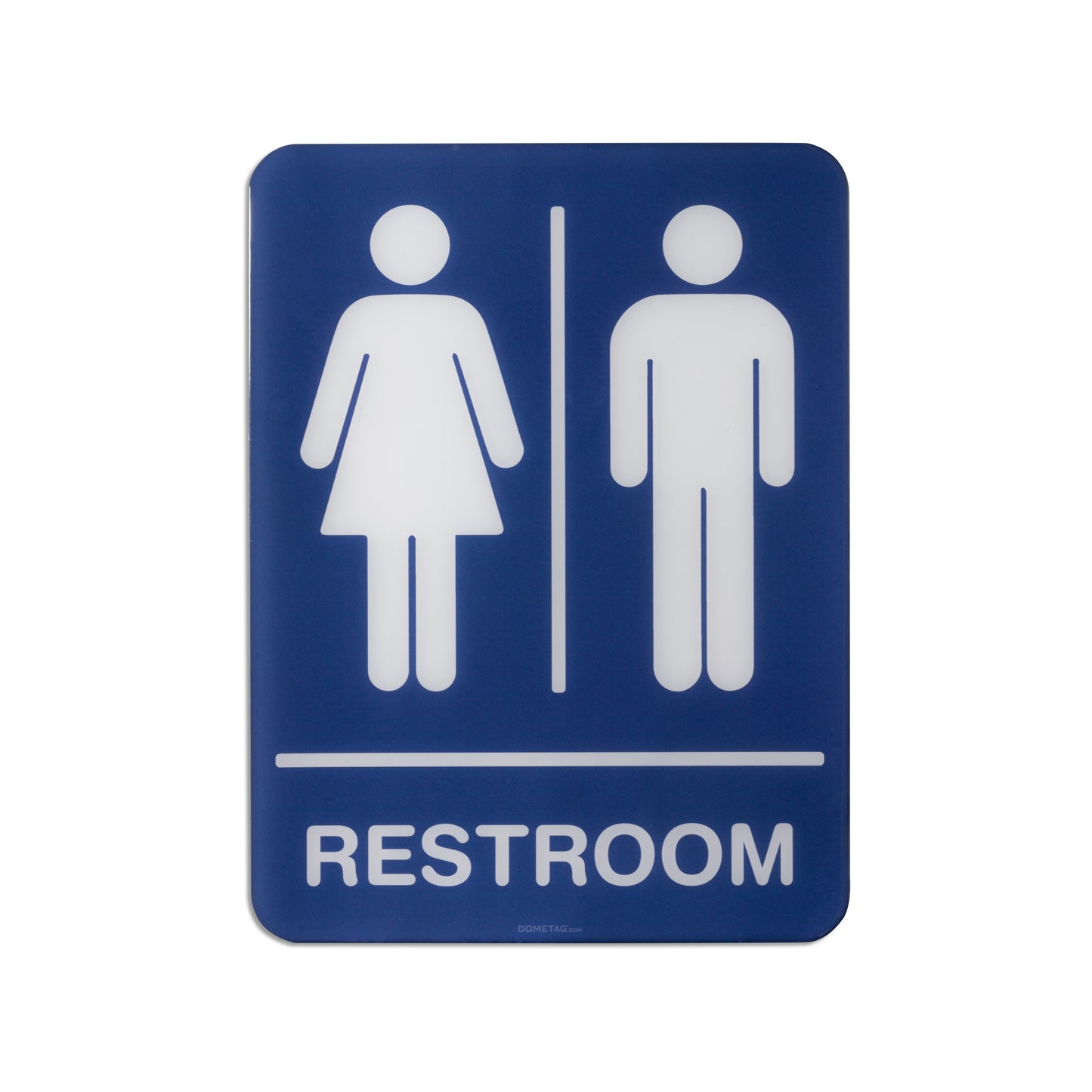 Restroom Unisex 6x8 - Sign Bubble Sticker