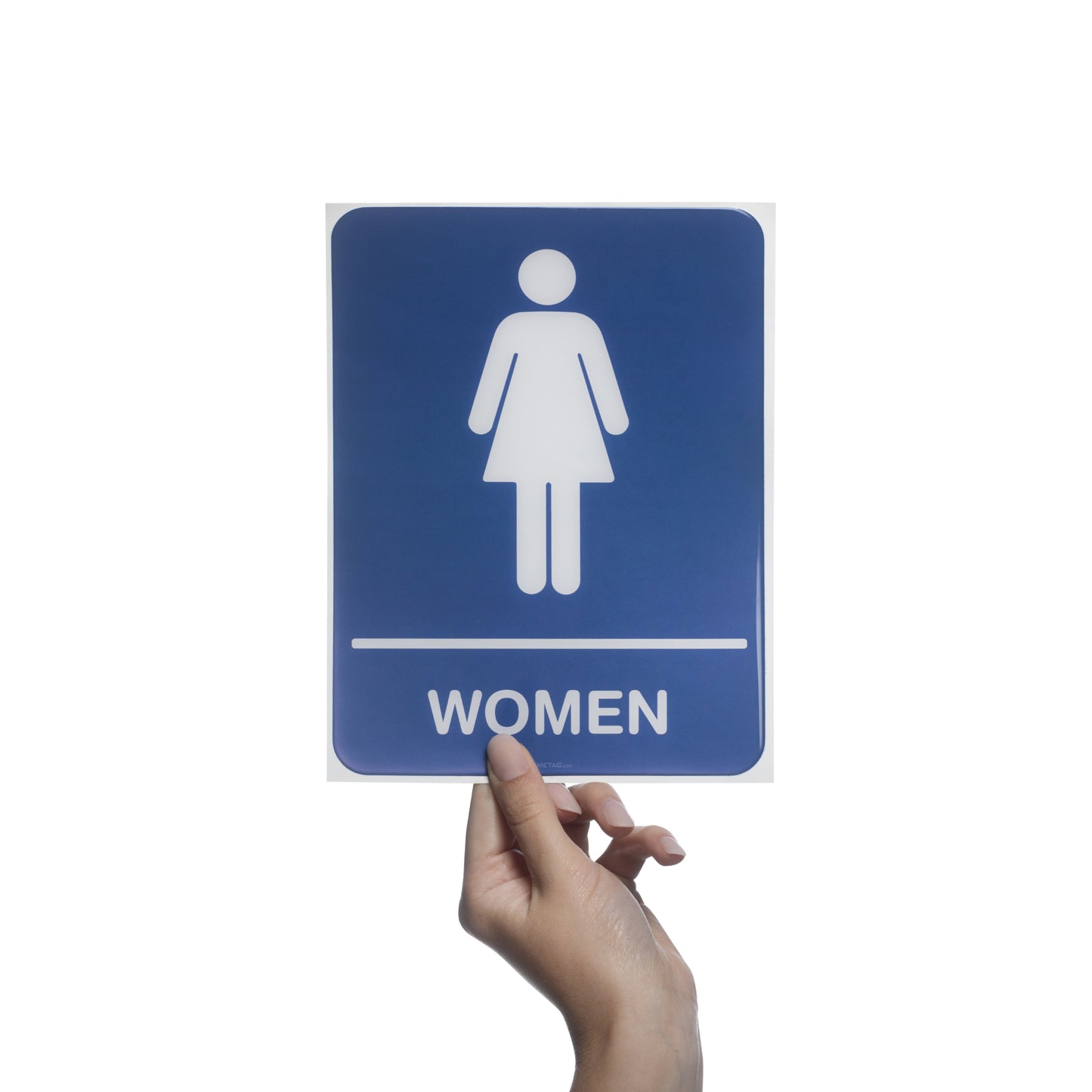 Restroom Women 6x8 - Sign Bubble Sticker