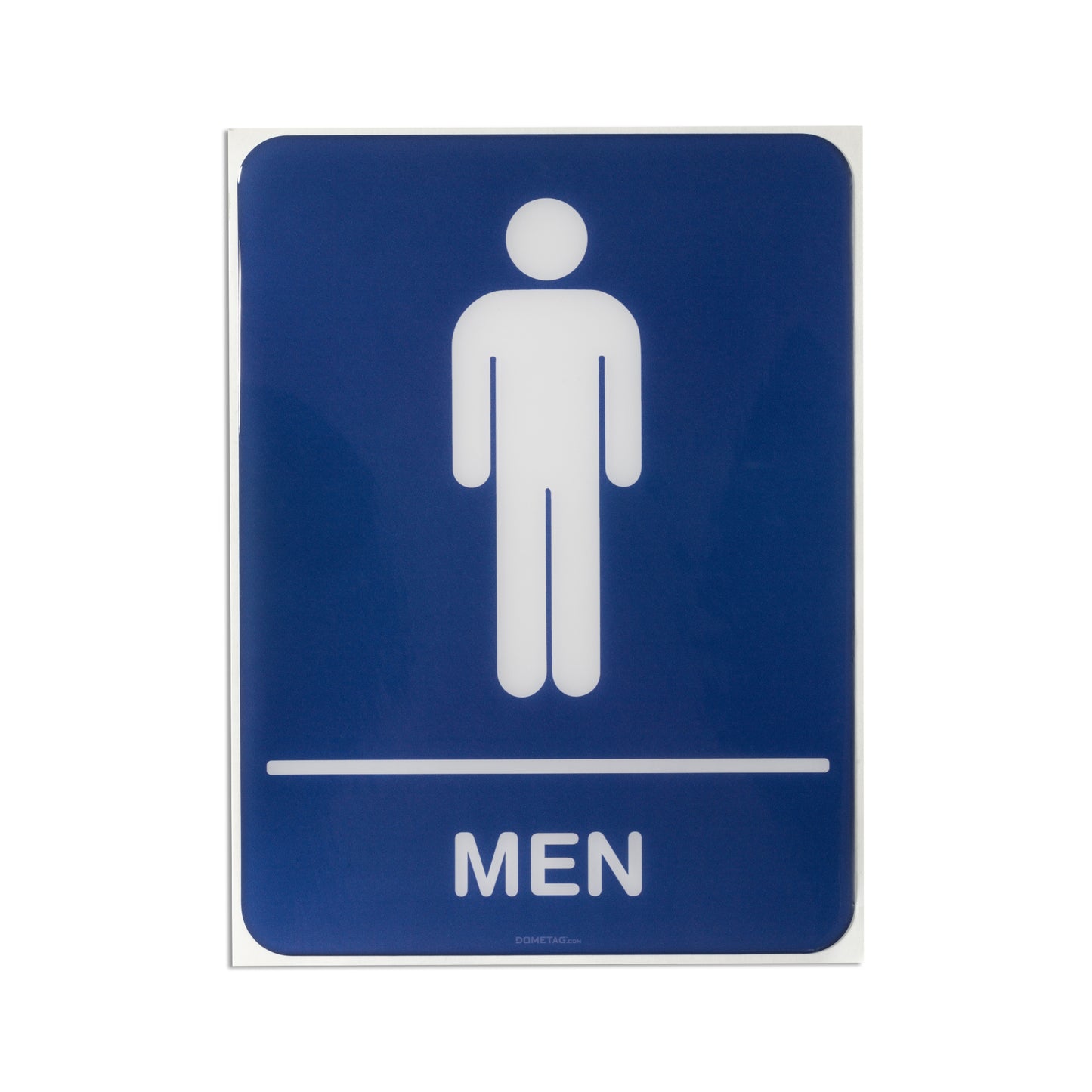 Restroom Men 6x8 - Sign Bubble Sticker