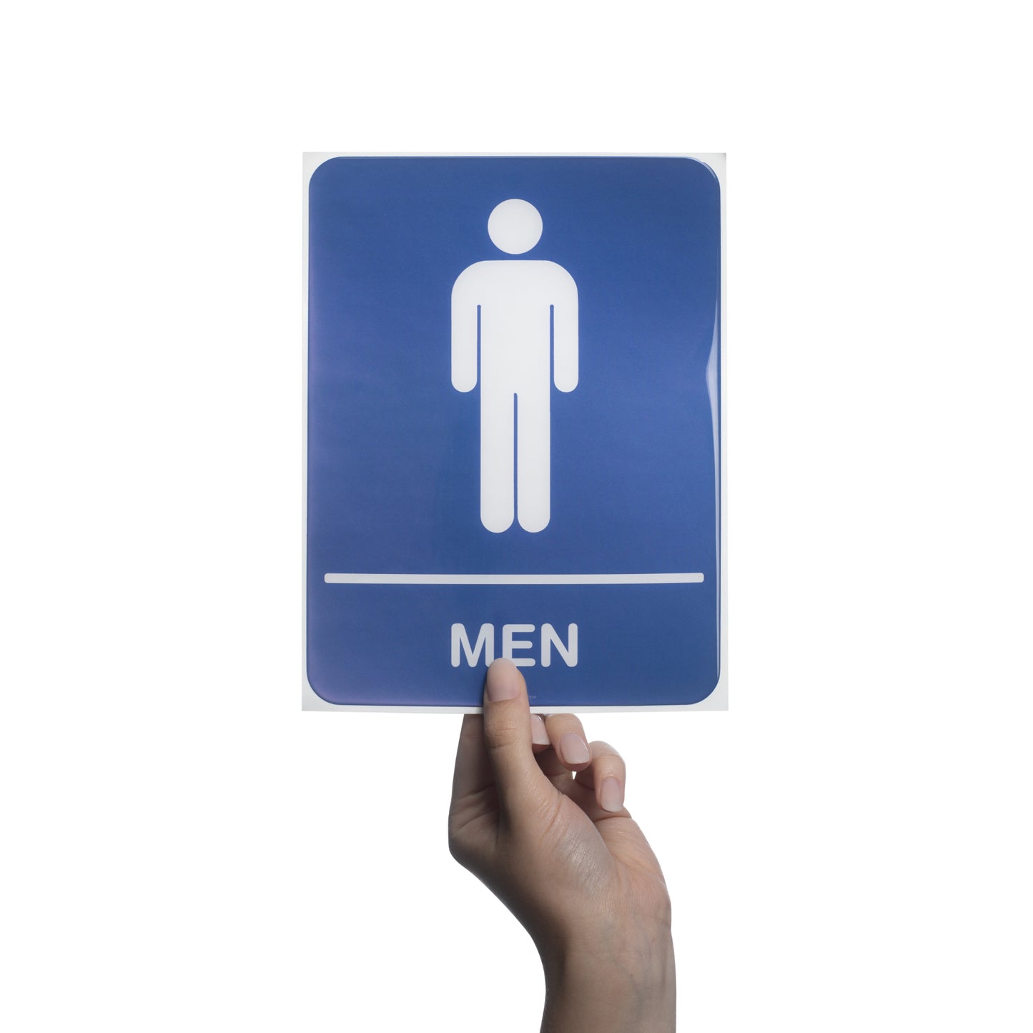 Restroom Men 6x8 - Sign Bubble Sticker