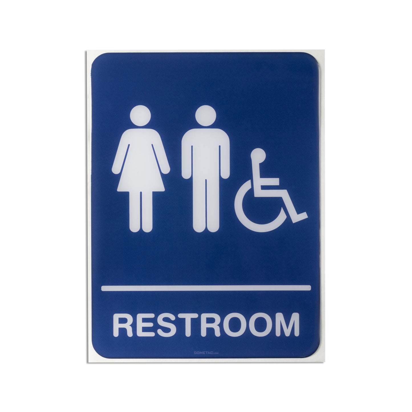 Restroom All Handicap 6x8 - Sign Bubble Sticker