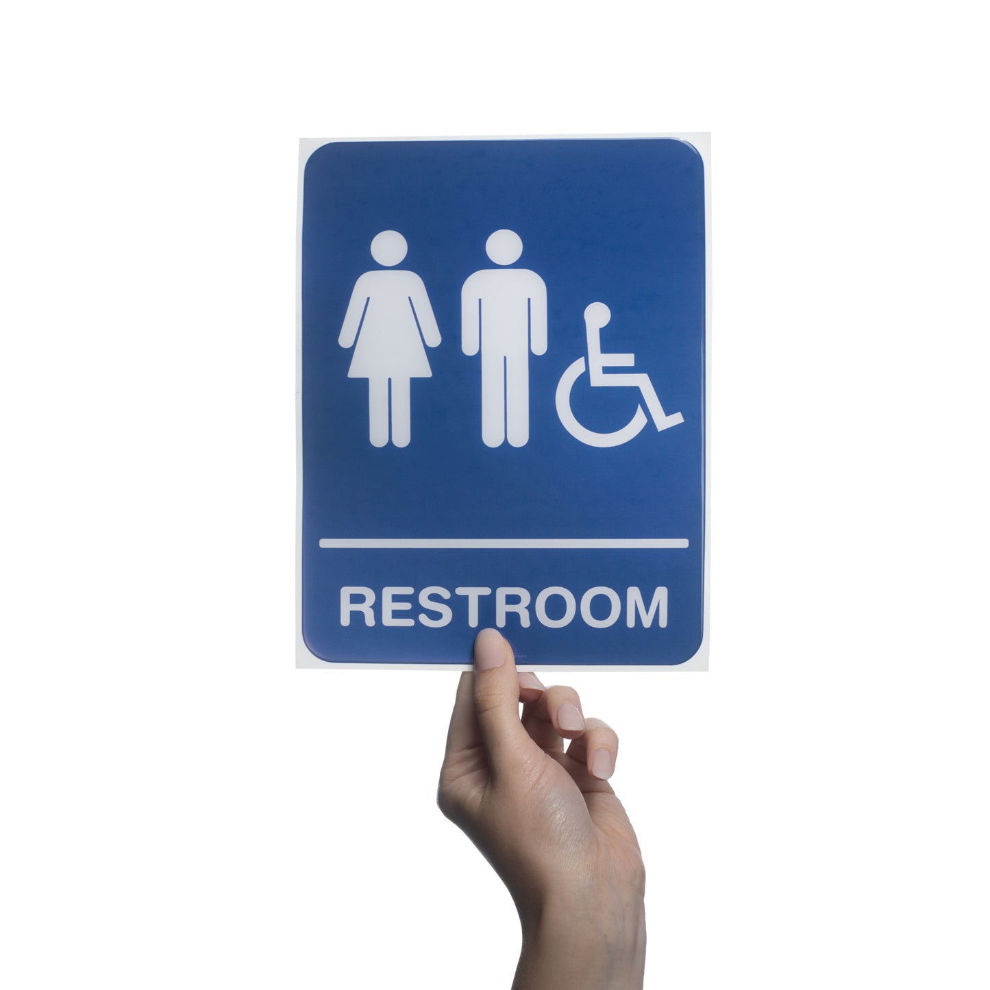 Restroom All Handicap 6x8 - Sign Bubble Sticker