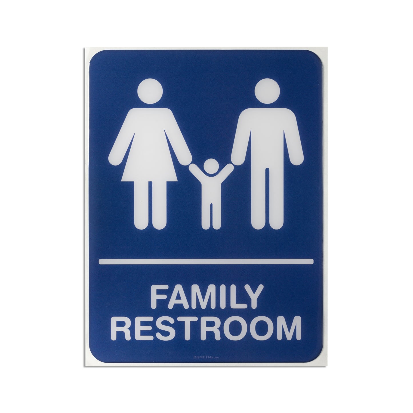 Restroom Family 6x8 - Sign Bubble Sticker