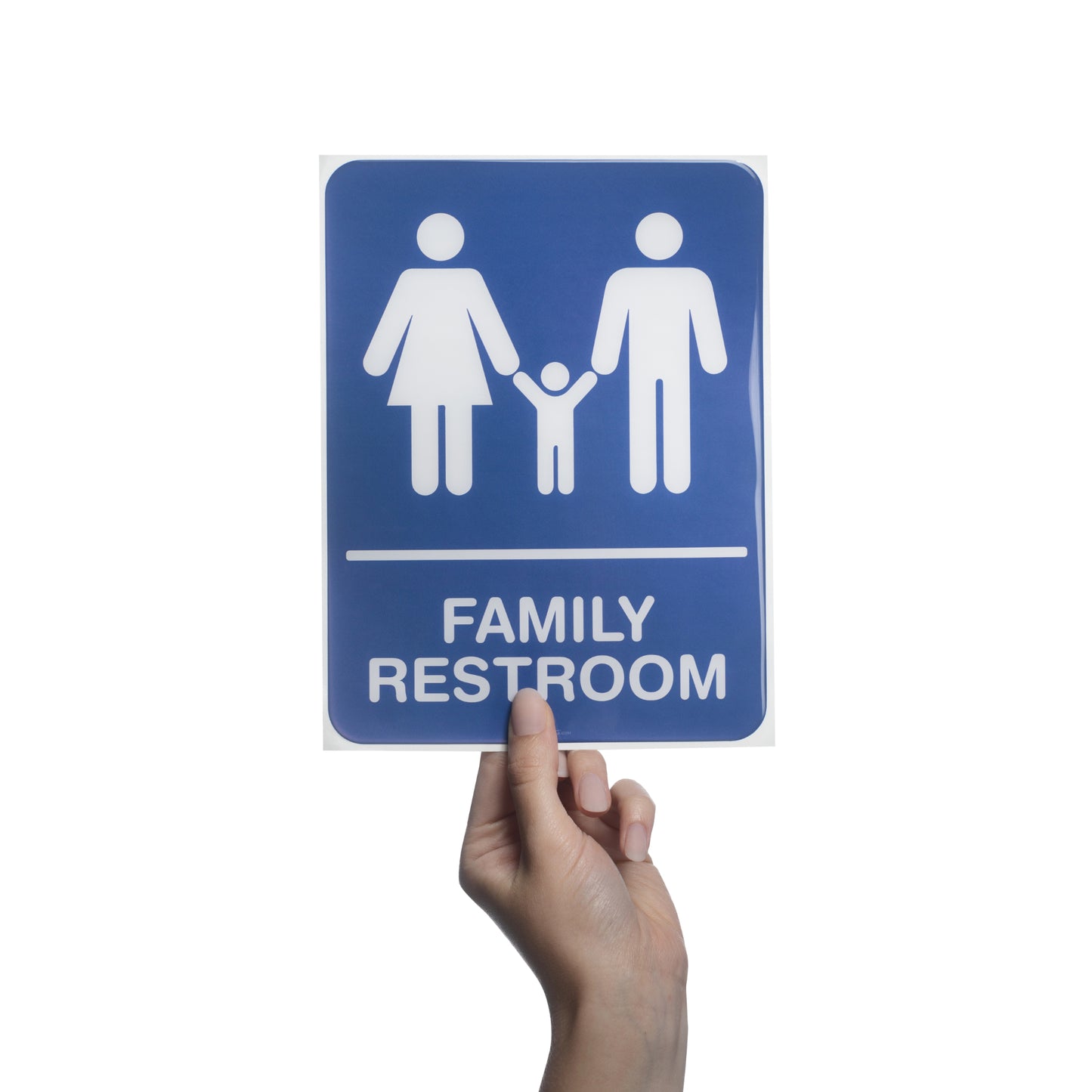 Restroom Family 6x8 - Sign Bubble Sticker