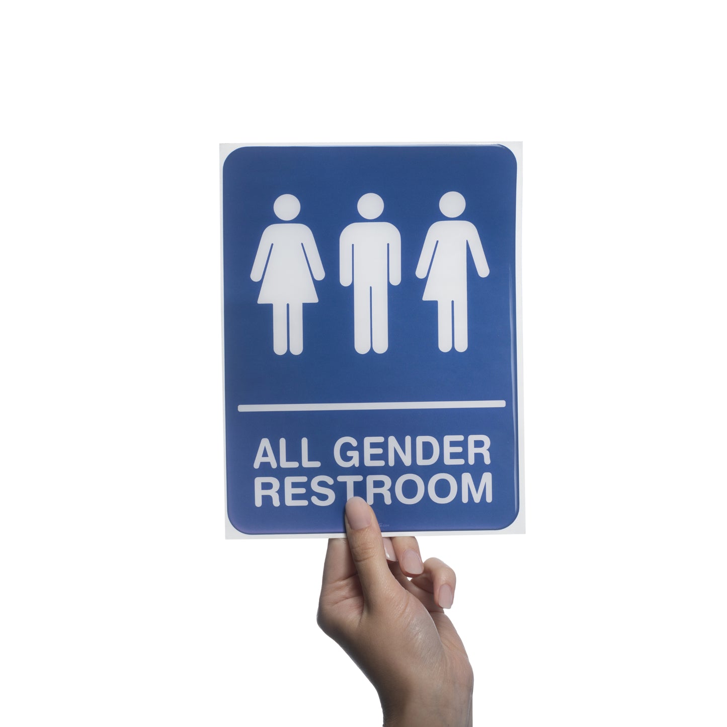 Restroom All Gender 6x8 - Sign Bubble Sticker