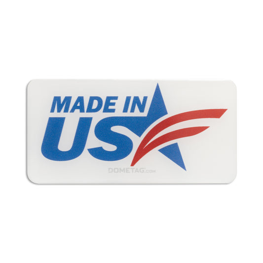 Made in USA Star 2.8x1.4 - USA Bubble Sticker