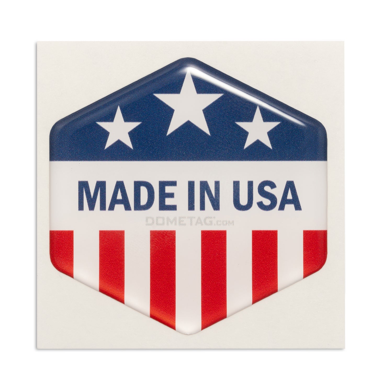 Made in USA Hexagon 2x2 - USA Bubble Sticker