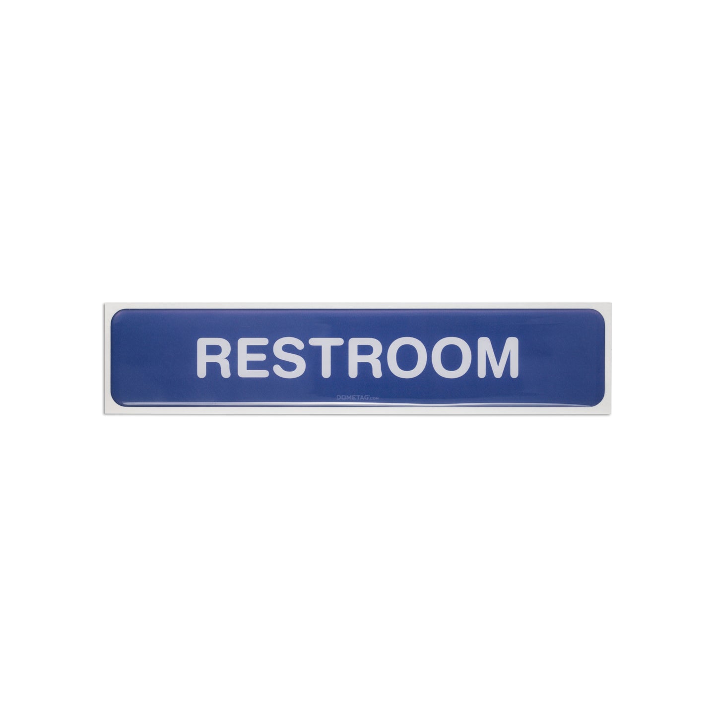 Restroom 7.5x1.5 - Sign Bubble Sticker