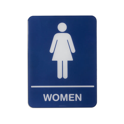 Restroom Women 6x8  - Sign Bubble Sticker